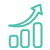 icon of increasing graph with arrow